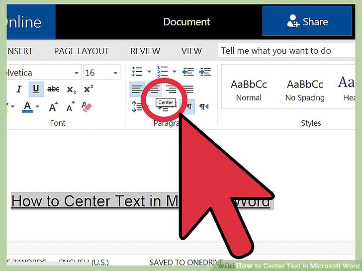 How to Center a Page in Word - YouTube